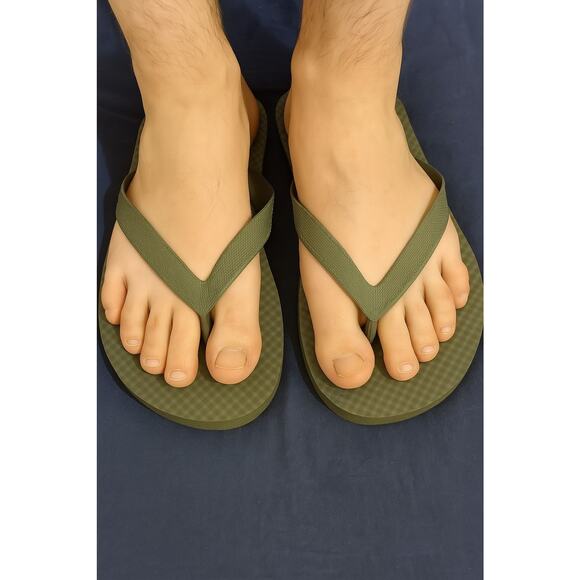 Juncture Men's Size Medium 10/11 Forest Green Flip Flips - Picture 1 of 4